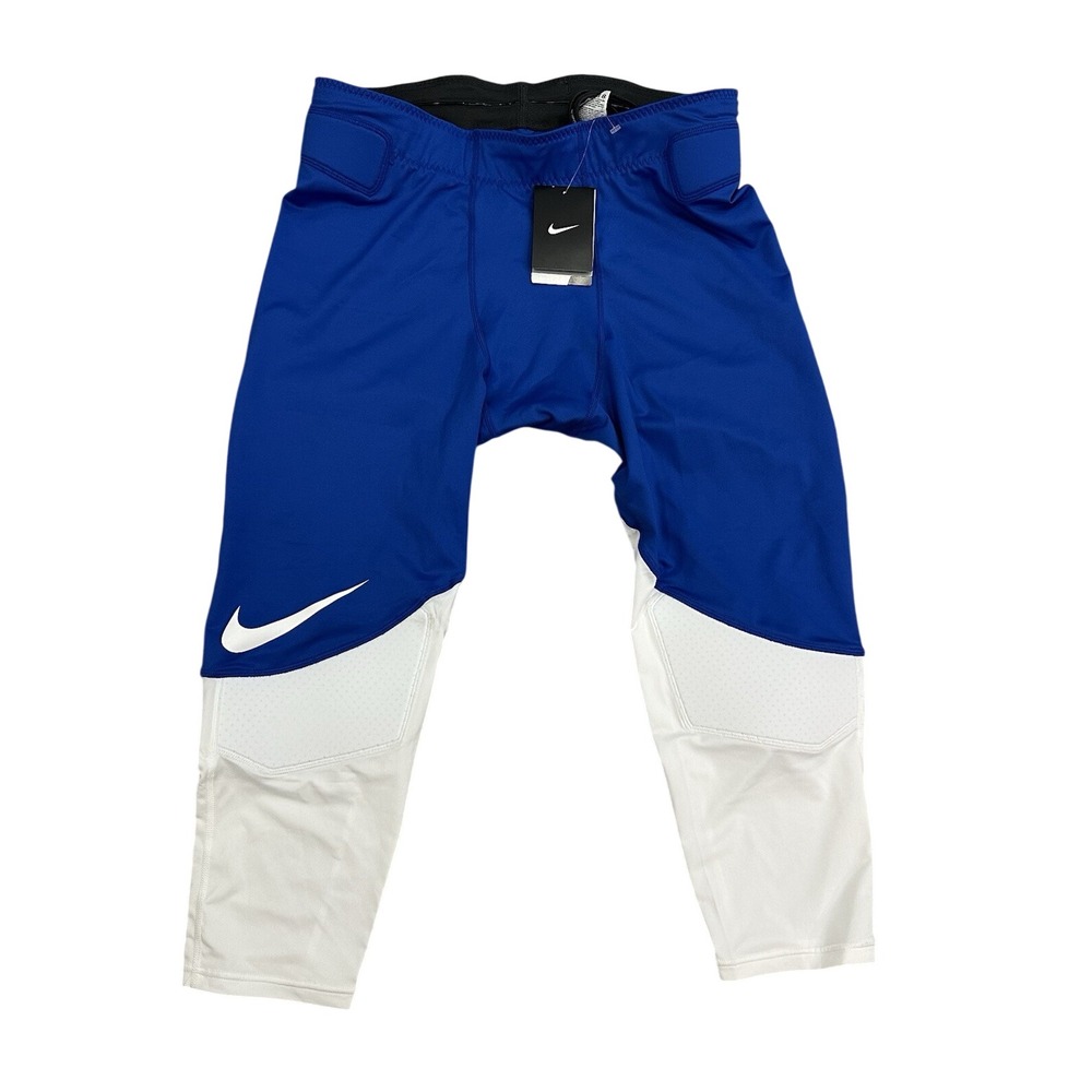 NEW Nike Vapor Speed Men's 3/4 Football Tights 835340-480 Blue 2XL $70 MSRP XXL